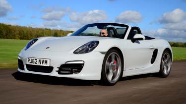 Porsche Boxster в движении